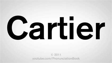 how to pronounce cartier brand